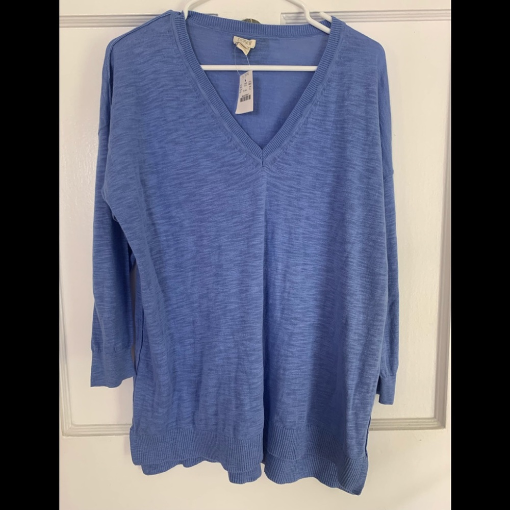 🛺 J.Crew Women’s V-Neck Sweater 3/4 Sleeves - XL